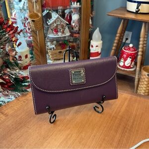 Dooney & Bourke Saffiano Purple Wallet